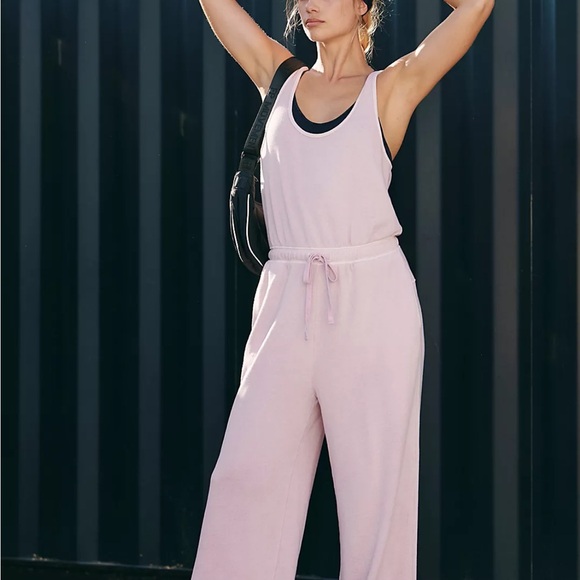 Free People Pants - Black One To Beat Sleeveless Onesie